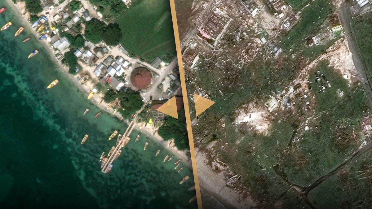 Melissa zanechala na Jamajce spoušť. Satelitní snímky ukázaly rozsah škod